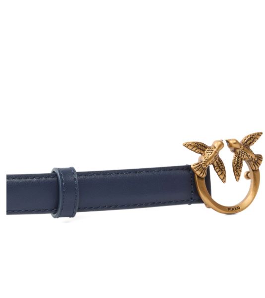 Pinko Cintura Love Berry in pelle 2cm Belt Vit. Seta TG.M