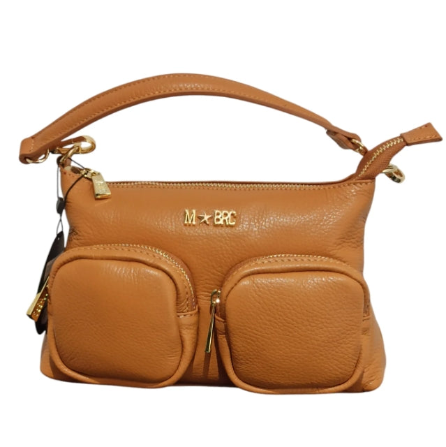 M Brc - Massimo Braccialini Borsa  In Pelle  Linea Voyager C130 Cognac