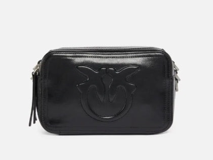 Pinko  Carrie Camera Bag Classic Black Limou