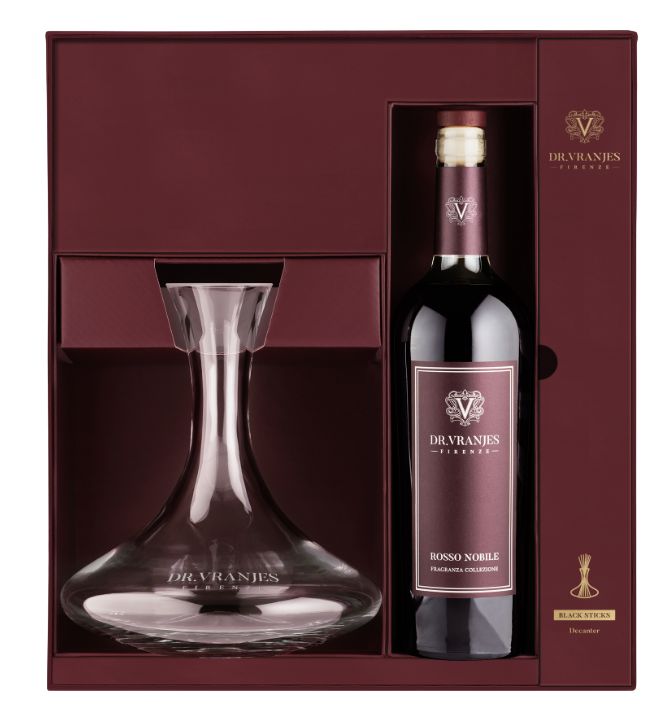 DR. VRANJES Decanter Rosso Nobile e Bottiglia Bordolese