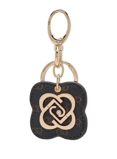 Portachiavi LIU JO Key Ring FLOWER AF5221 E0538 Monogram Marrone