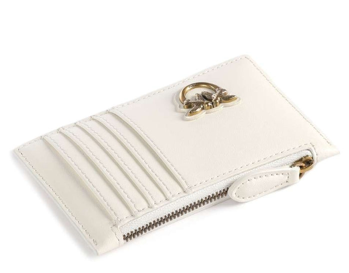 Pinko Porta carte Airone con zip White
