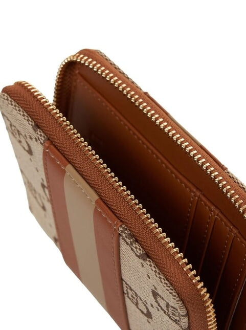 Liu Jo   Portafoglio Jacquard ECS M ZIP AROUND AA5156 ET3846 Col. 60924 Natural