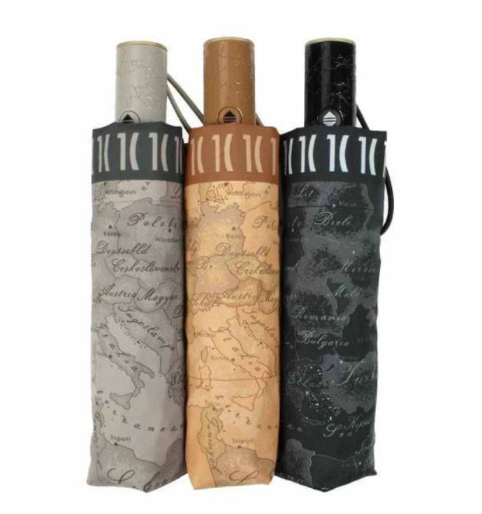 Alviero Martini 1a Classe  Ombrello Mini Auto Open Close Geo 1000 Nero