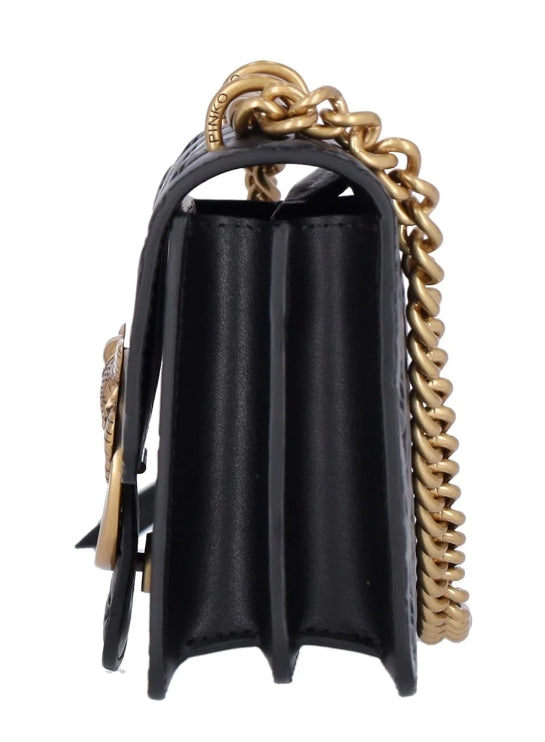 Pinko Love One Mini Pelle Black