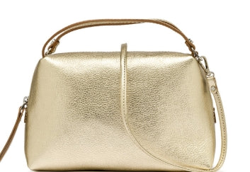 Gianni Chiarini ALIFA Borsa in Pelle 2 Manici C/Tracolla BS 8148 GTMET LIGHT GOLD
