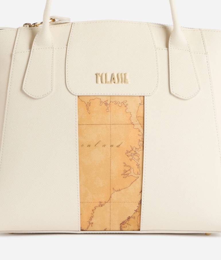 Alviero Martini 1A Classe Bloom City Borsa A Mano C/Tracolla L LD25 9407 Col 0905 ivory
