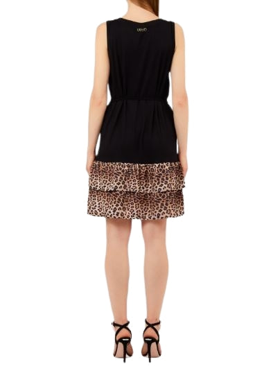 Liu Jo Abito c/balza  st.  VA6127 JS360 Col.Y9908 Nero/animalier