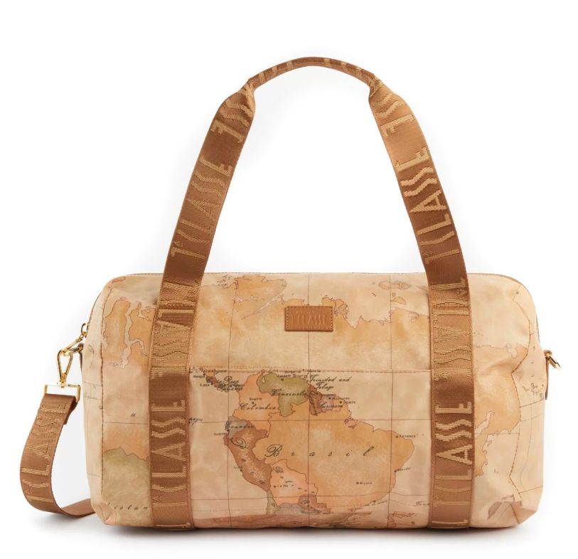 Alviero Martini Borsone Medio Bagaglio A Mano Geo Soft BV S023 6001 Col 0010 Natural