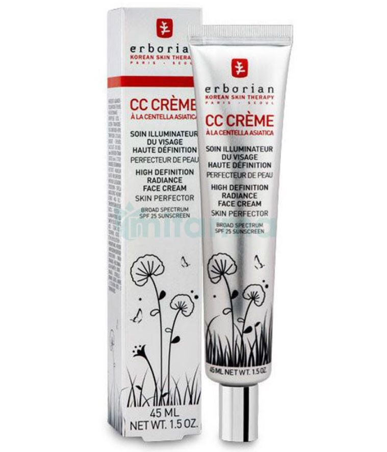 Erborian CC Creme Dore' Spf 30 Fondotinta o base trucco idratante coprenza media SPF25 per tutti i tipi di pelle