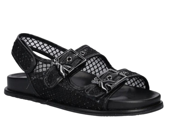 Patrizia Pepe Sandali Rete Strass PPJ338.01 Colore Nero