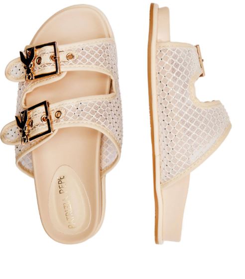 Patrizia Pepe Sandali Rete Strass PPJ339.02 Colore Offwhite