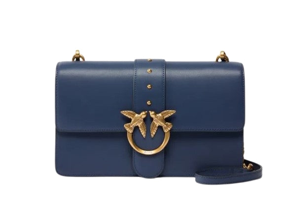 Pinko Love One Classic Pelle  Vitello  Liscia  D.C. col. Indaco