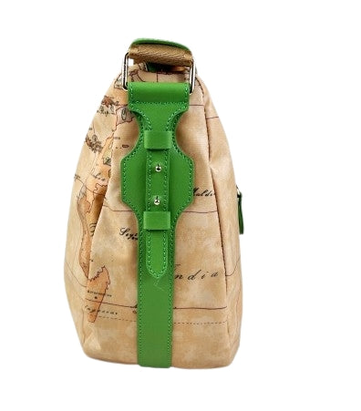 Alviero Martini 1a Classe Social Soft Mezzaluna Grande L LB99 S578 Col 0623 Verde Bali