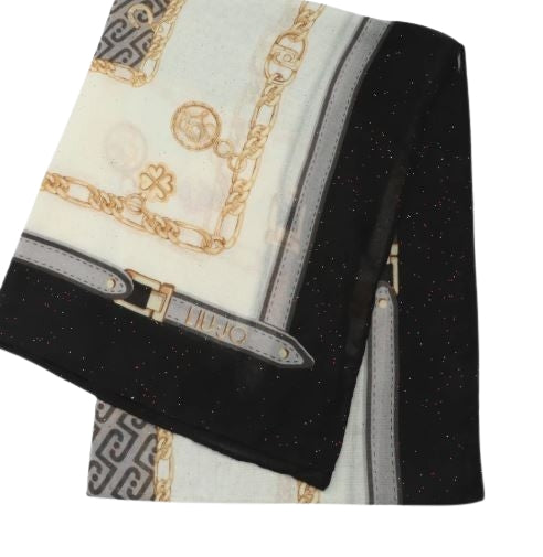 Liu Jo Ecs Foulard  Charm charms 2F6069 T2745 Col. 22222 Nero