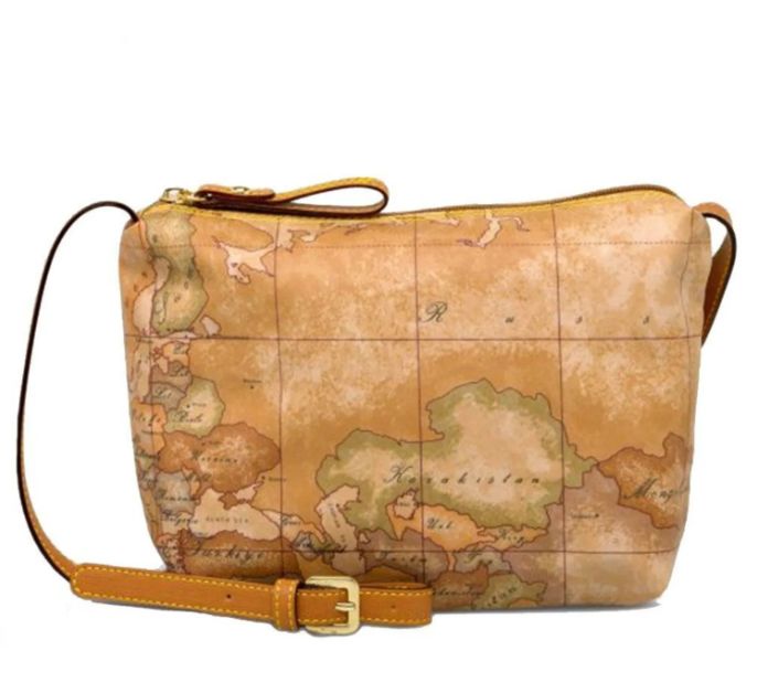 Alviero Martini Borsa a Tracolla In Tessuto Geo Soft CN032 6001 Naturale