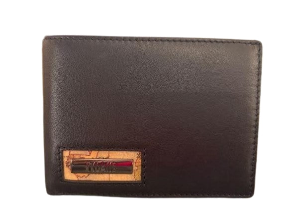 Alviero Martini 1A Classe Portafoglio Uomo Con Ribaltina Geo Classic  L PN79 8114 Col. 0001 Black