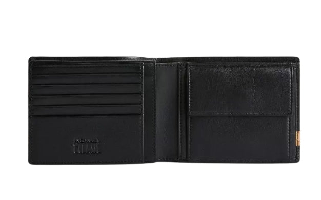 Alviero Martini 1A Classe Geo Classic portafoglio in pelle da uomo nero BV W150 5600