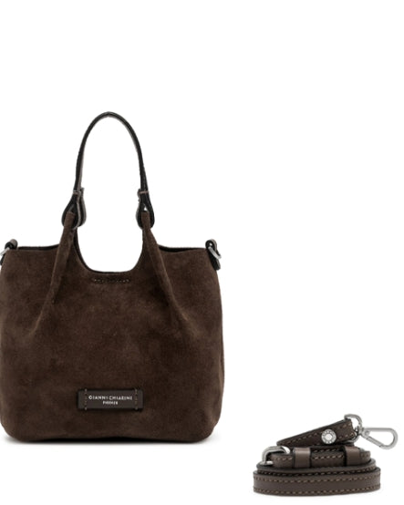 Gianni Chiarini Borsa In Pelle Scamosciata DUA  BS 9798 MOKA