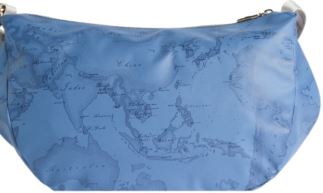 Alviero Martini 1A Classe Tracolla Mezzaluna Grande Geo Soft  LM LF54 9942 Col. 0154 Blue Jeans