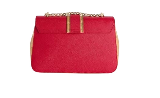 Alviero Martini 1A Classe Borsa A Tracolla Lagoon Bag Con Catena LC04 T407 Col 0324 Ibisco
