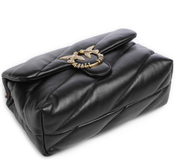 Pinko Borsa Puff Mini New Buckle Nappa PLTT 107057 Nero