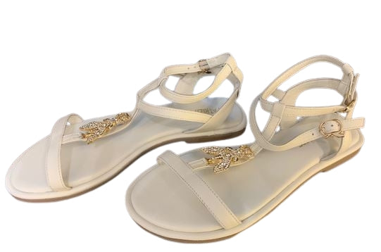 Patrizia Pepe Sandali In Pelle PPJ326.27 Bianco