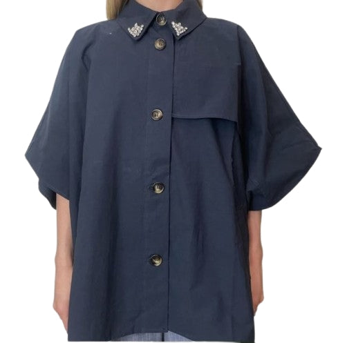 Liu Jo Poncho Trench 2A6002 T0300 Col. 94111 Blue sky   T.U.