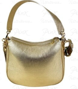M BRC Borsa A Spalla  In Pelle Linea Obona  C103  Oro