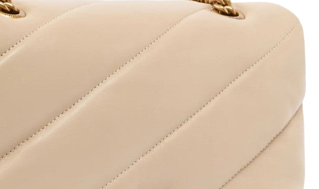 Pinko Love Puff  Classic  Pelle  Beige-Grigio