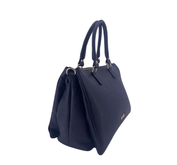M BRC Borsa A Mano E Tracolla In Pelle Linea Piuma T157 Blu