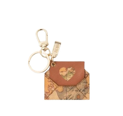 Alviero Martini 1A Classe Geo Classic Portachiavi Biglietto   Auguri C W299 6000 Col. 0010 Natural