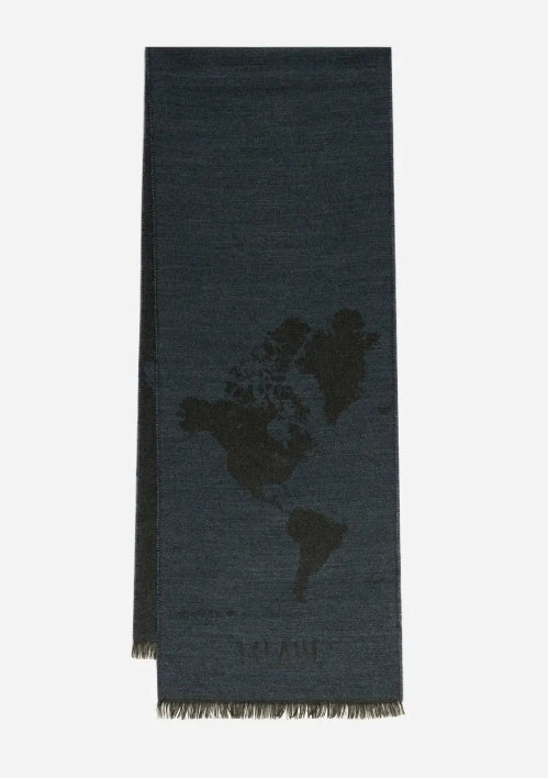 Alviero Martini 1A Classe Sciarpa Geo Pieno 30x180 KS564  1748 Col. 0149 Lapis Blue