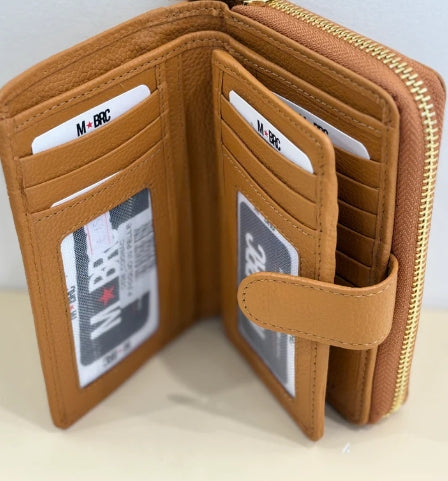 MBrc Portafoglio Donna Pelle C626 Cognac