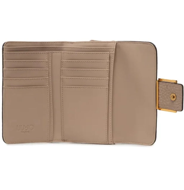 Liu Jo Portafoglio Donna ECS M Trifold ecosostenile NA2118 E0086 Beige