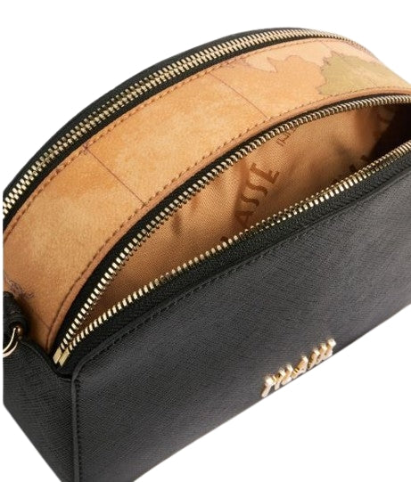 Alviero Martini 1A Classe Aura Tracollina Reporter Doppia Zip L LF04 r407 Col. 0001  Black