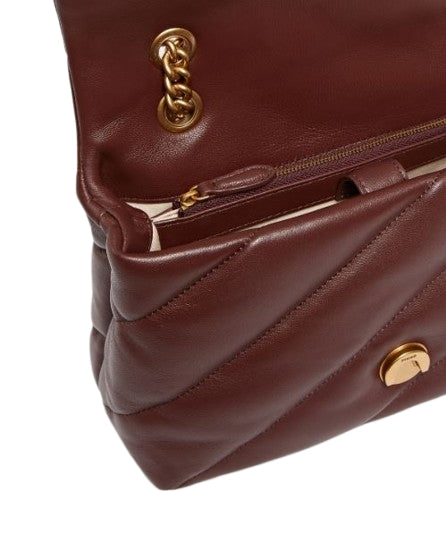 Pinko Borsa Love Puff  Classic  Pelle  Rosso Vino