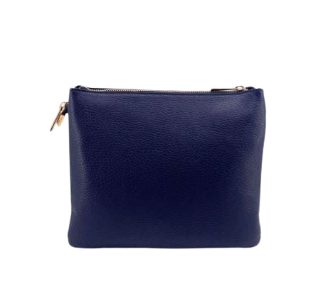 M BRC Borsa A Tracolla in Pelle Linea Piuma C162 Colore  Blu