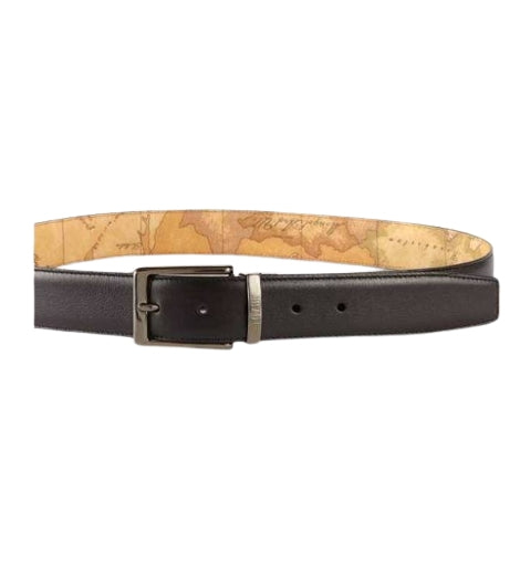 Alviero Martini 1A Classe Cintura Uomo Reversibile  cm 95 BV A485 5600 Marrone Scuro