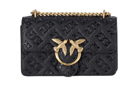 Pinko Love One Mini Pelle Black