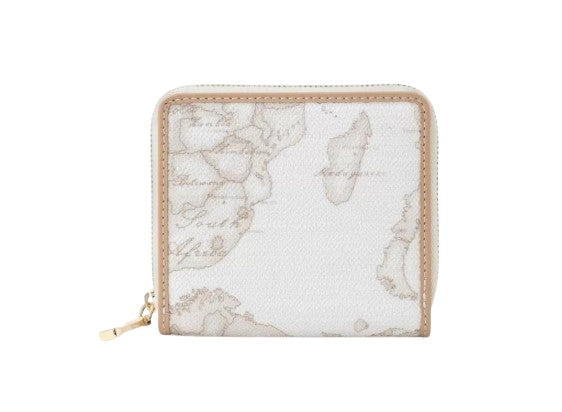 Alviero Martini 1A Classe Portafoglio Donna  Piccolo Ziparound  C W077 6188 Geo White