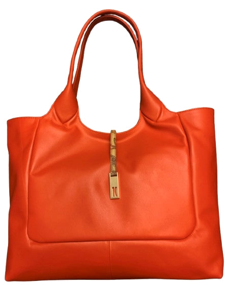 Alviero Martini Talisman Leather Shopping L LE85 8631 Col. 0332 Poppy Red