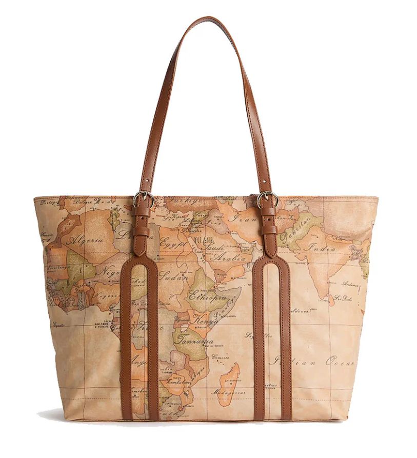 Alviero Martini 1A Classe Borsa Shopping Highland Geo Soft L LD34 S578 Col 0548 Chesnut