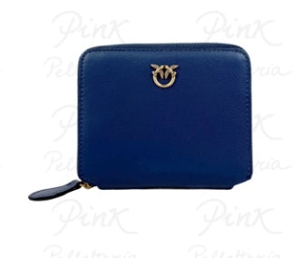 Pinko Portafoglio Taylor Zip Around Blu Indaco