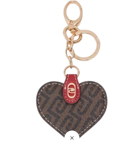 Portachiavi LIU JO   Heart Key Ring  AA6207  E1118 Col.08477  Testa di moro