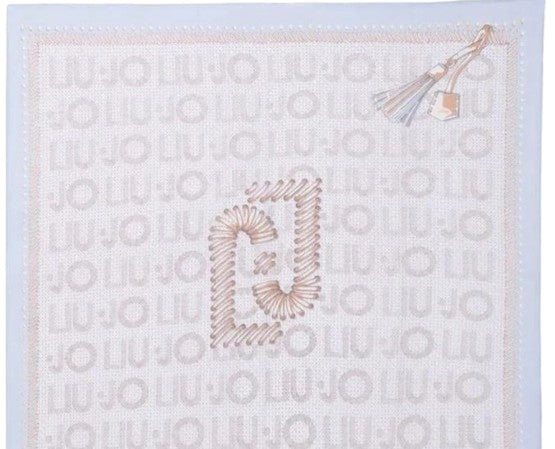 LIU JO ECS  Foulard Weave Logo 2A6037 T2745 Col. 09C45 Dusty blue