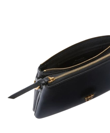 Pinko  Borsa  aTracolla   Double Mini in   pelle   Black