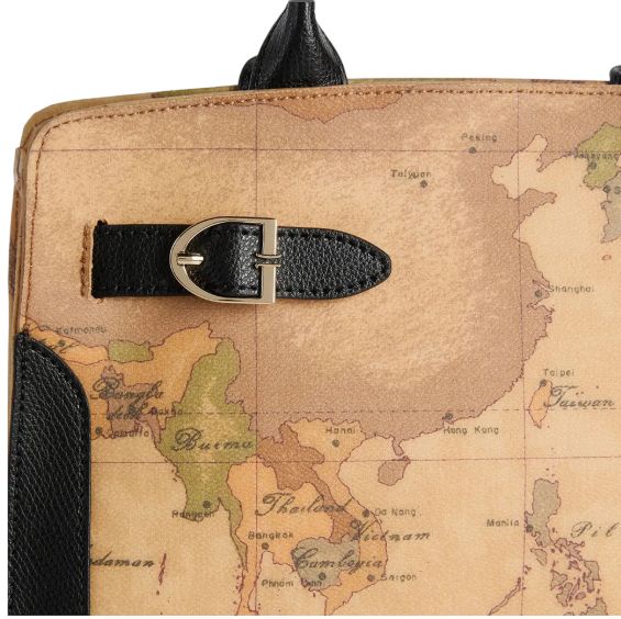 Alviero Martini 1A Classe Borsa A Mano e Tracolla L LD63 G611 Col. 0001 Nero