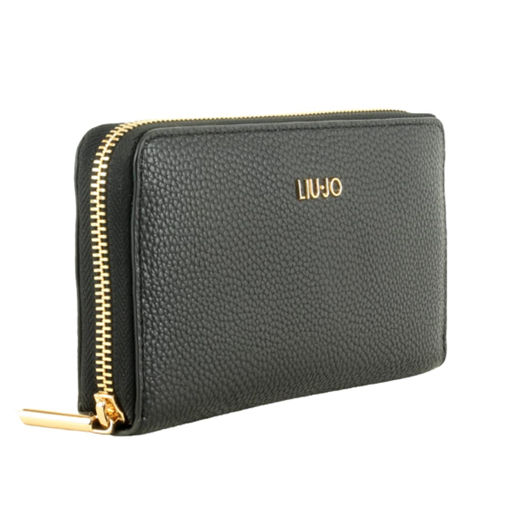 Liu Jo Portafoglio Donna Ecosostenibile Zip Around  AF 3369 E0086 Colore Nero