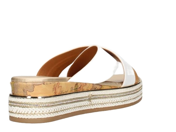 Alviero Martini 1A Classe Sandali Scalzati N 2177 0371 Geo Classic Bianco
